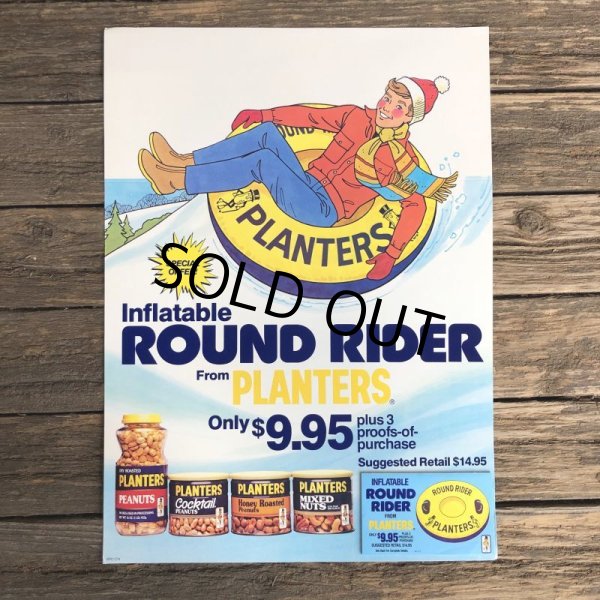 画像10: Vintage Planters Mr Peanut Store Display Poster Round Rider (T438) (10)