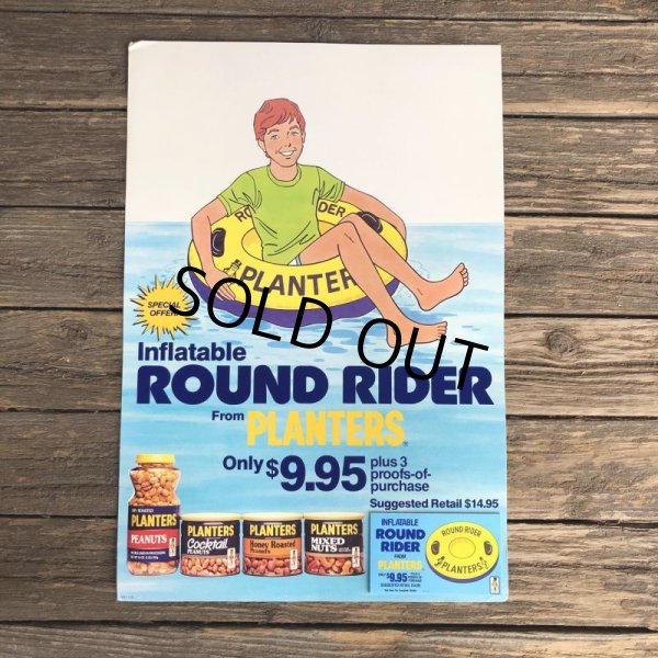 画像9: Vintage Planters Mr Peanut Store Display Poster Round Rider (T437) (9)