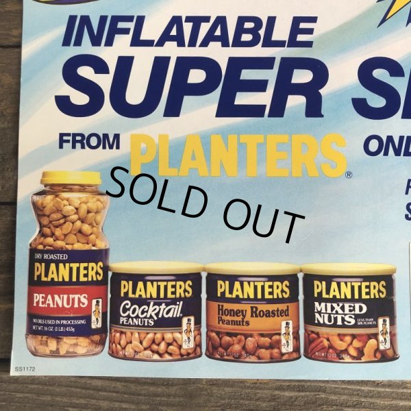 画像3: Vintage Planters Mr Peanut Store Display Poster Syper Sled (T436) (3)