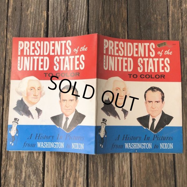 画像12: Vintage Planters Mr Peanut Presidents of the United States Coloring Book (T432) (12)