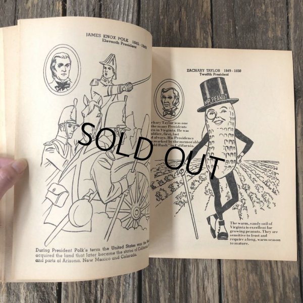 画像6: Vintage Planters Mr Peanut Presidents of the United States Coloring Book (T432) (6)