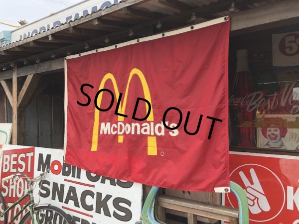 画像4: Vintage McDonalds Restaurant Sign Banner Flag #B (T443) (4)