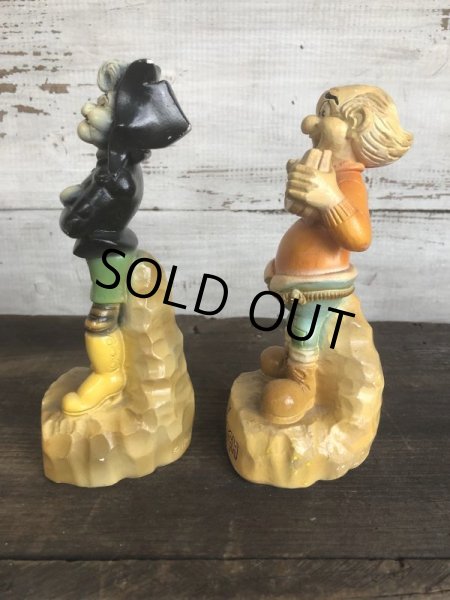 画像2: 60s Vintage Al Capp's Yokum family Mammy & Pappy Dogpatch Statue Set (T448) (2)