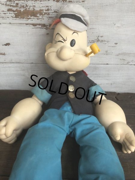 画像8: 80s Vintage Popeye Doll 47cm by Presents (T444) (8)