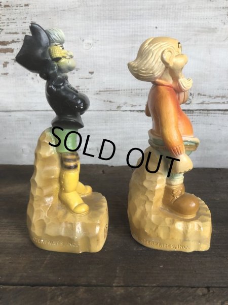 画像4: 60s Vintage Al Capp's Yokum family Mammy & Pappy Dogpatch Statue Set (T448) (4)