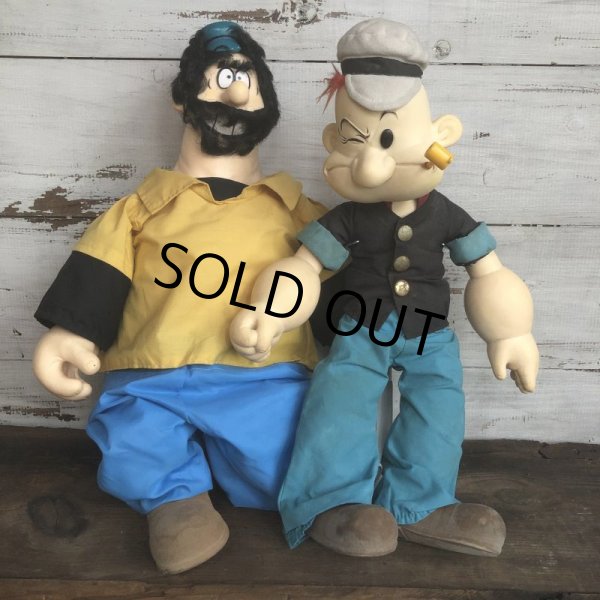 画像10: 80s Vintage Popeye Brutus  Doll 52cm by Presents (T445) (10)