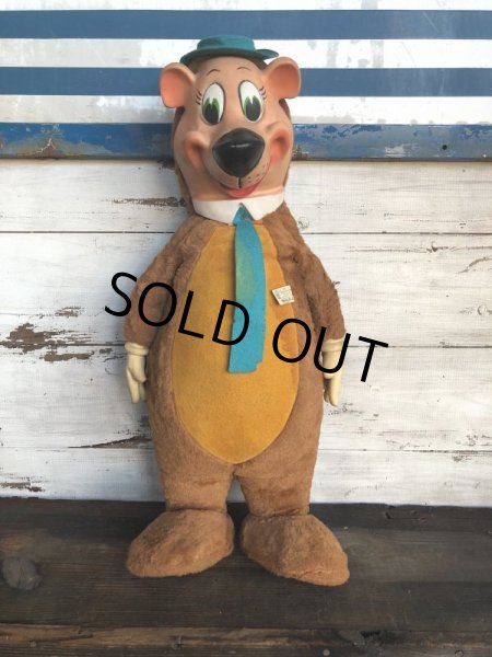 画像2: 50s Vintage Knickerbocker Yogi Bear BIG SIZE!! 66cm (T465) (2)