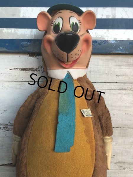 画像10: 50s Vintage Knickerbocker Yogi Bear BIG SIZE!! 66cm (T465) (10)