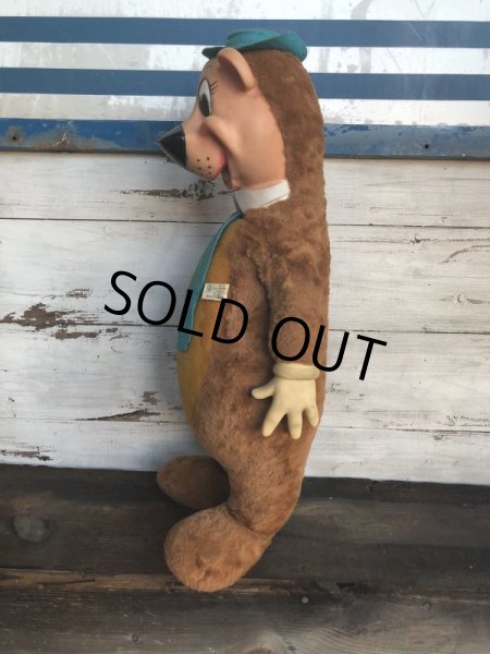 画像6: 50s Vintage Knickerbocker Yogi Bear BIG SIZE!! 66cm (T465) (6)