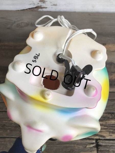 画像11: 70s Vintage Polka Dot Elephant Psychedelic Lamp (T468) (11)