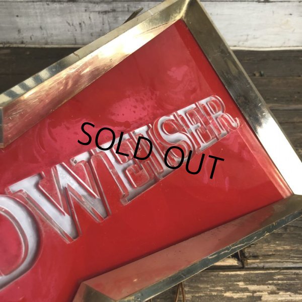 画像7: Vintage Anheuser Busch Budweiser Red Bowtie Store Display Light Sign (T475) (7)
