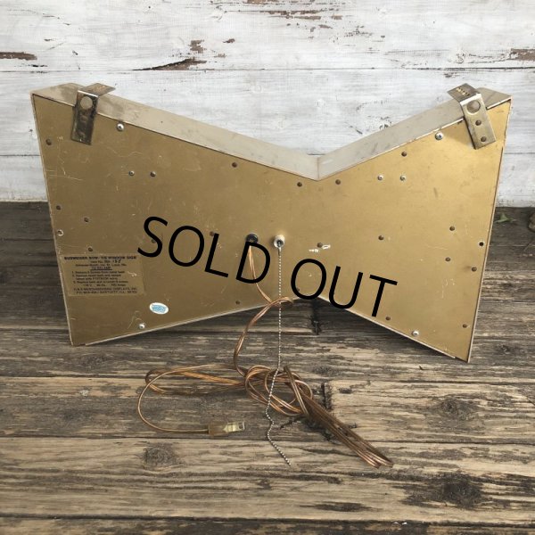 画像4: Vintage Anheuser Busch Budweiser Red Bowtie Store Display Light Sign (T475) (4)