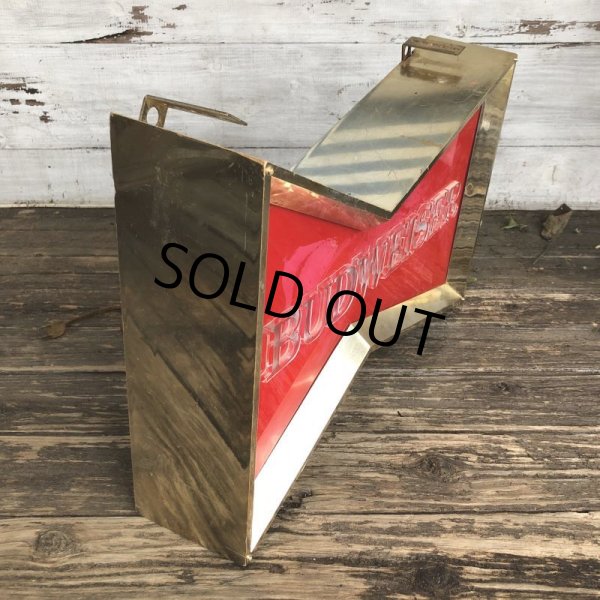 画像3: Vintage Anheuser Busch Budweiser Red Bowtie Store Display Light Sign (T475) (3)