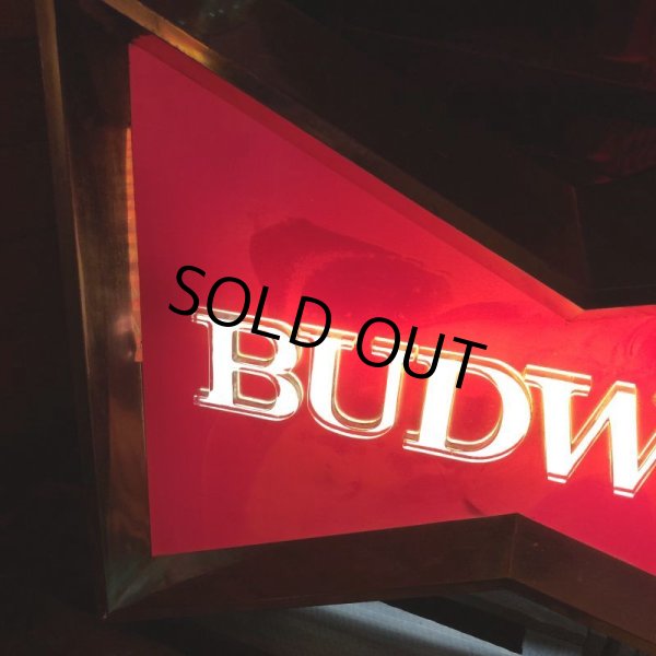 画像9: Vintage Anheuser Busch Budweiser Red Bowtie Store Display Light Sign (T475) (9)
