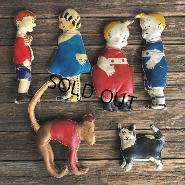 画像9: 20s Antique Gasoline Alley Comic Strip Character Oil Cloth Doll (T480) (9)