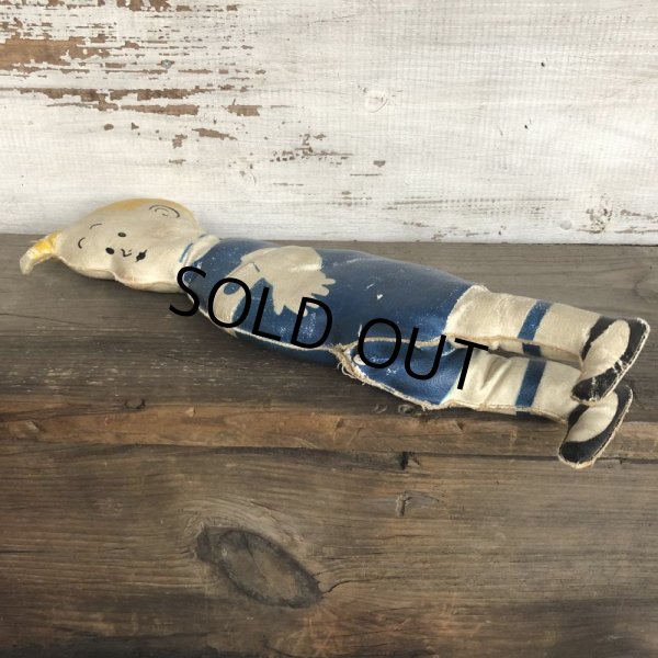 画像5: 20s Antique Gasoline Alley Comic Strip Character Oil Cloth Doll (T477) (5)