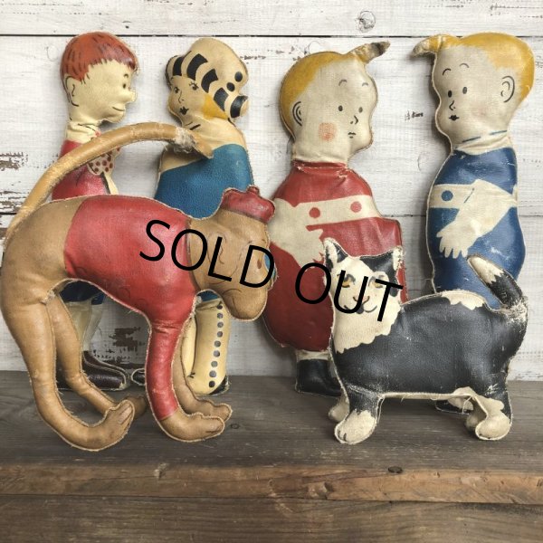 画像8: 20s Antique Gasoline Alley Comic Strip Character Oil Cloth Doll (T481) (8)