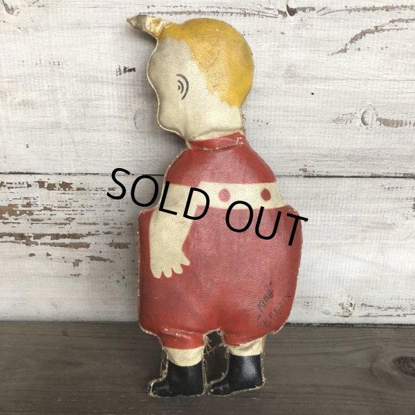 画像2: 20s Antique Gasoline Alley Comic Strip Character Oil Cloth Doll (T478) (2)