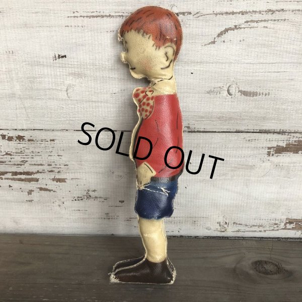 画像2: 20s Antique Gasoline Alley Comic Strip Character Oil Cloth Doll (T480) (2)