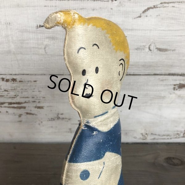 画像4: 20s Antique Gasoline Alley Comic Strip Character Oil Cloth Doll (T477) (4)