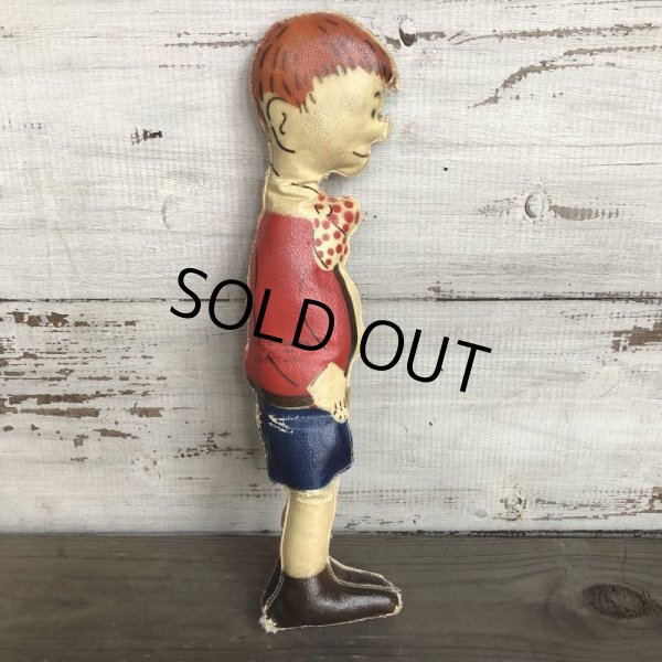 画像1: 20s Antique Gasoline Alley Comic Strip Character Oil Cloth Doll (T480) (1)