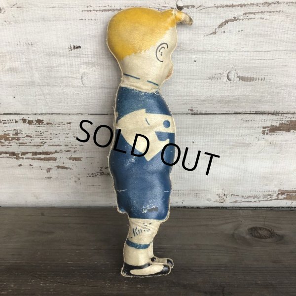 画像2: 20s Antique Gasoline Alley Comic Strip Character Oil Cloth Doll (T477) (2)