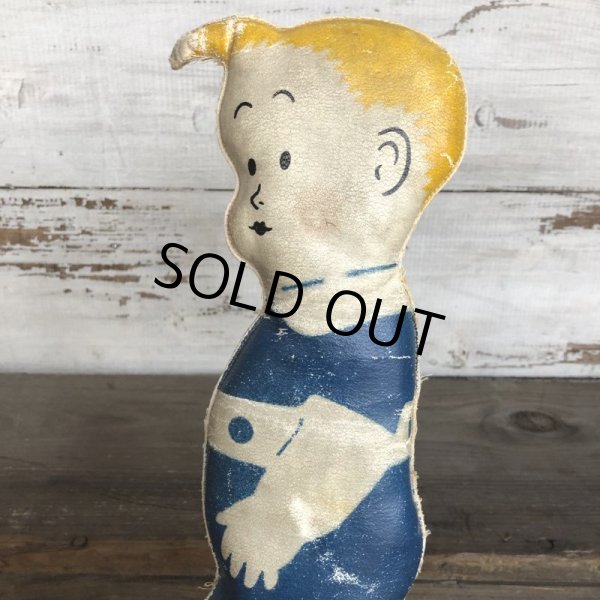 画像9: 20s Antique Gasoline Alley Comic Strip Character Oil Cloth Doll (T477) (9)