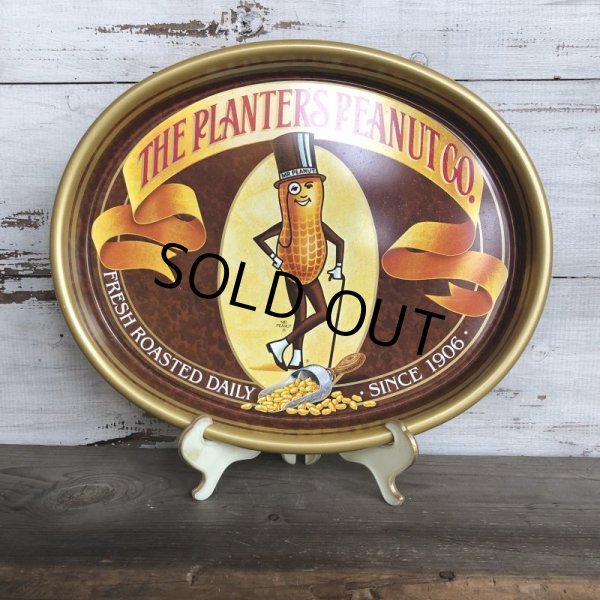 画像1: Vintage Planters Mr. Peanut Tin Tray (T496) (1)