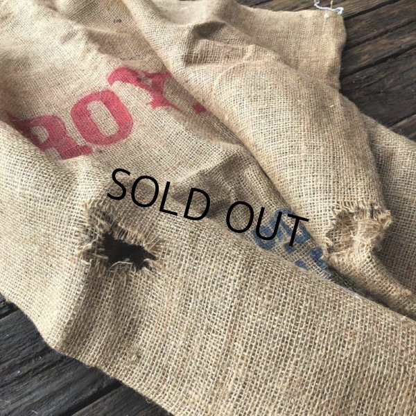 画像4: Vintage Planters Mr. Peanut Burlap Bag (T493) (4)