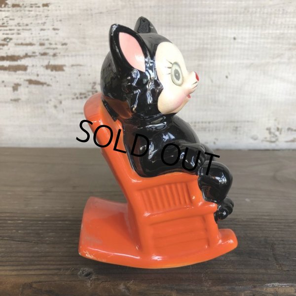 画像4: Vintage Ceramic Coin Bank CAT NAP Hologram Eyes (T514) (4)