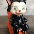 画像2: Vintage Ceramic Coin Bank CAT NAP Hologram Eyes (T514) (2)