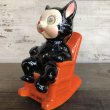 画像7: Vintage Ceramic Coin Bank CAT NAP Hologram Eyes (T514) (7)