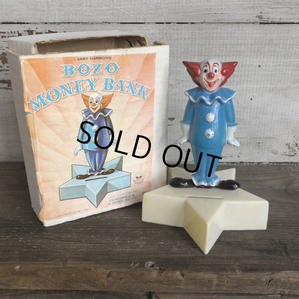 画像1: Vintage BOZO the Clown Money Bank W/BOX (T516) (1)