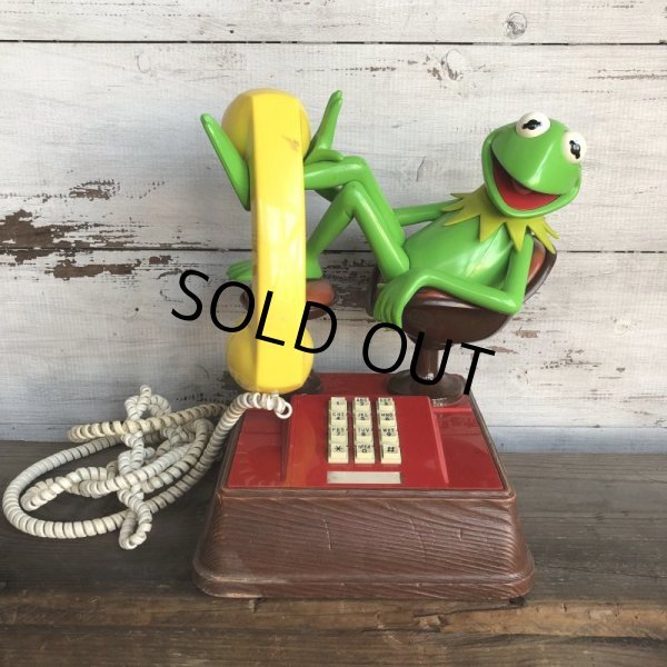 画像1: 80s Vintage Telephone Kermit (T537) (1)