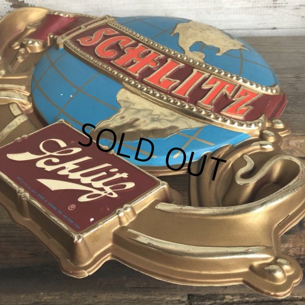 画像9: 70s Vintage Schlitz Beer Globe Sign (T542) (9)