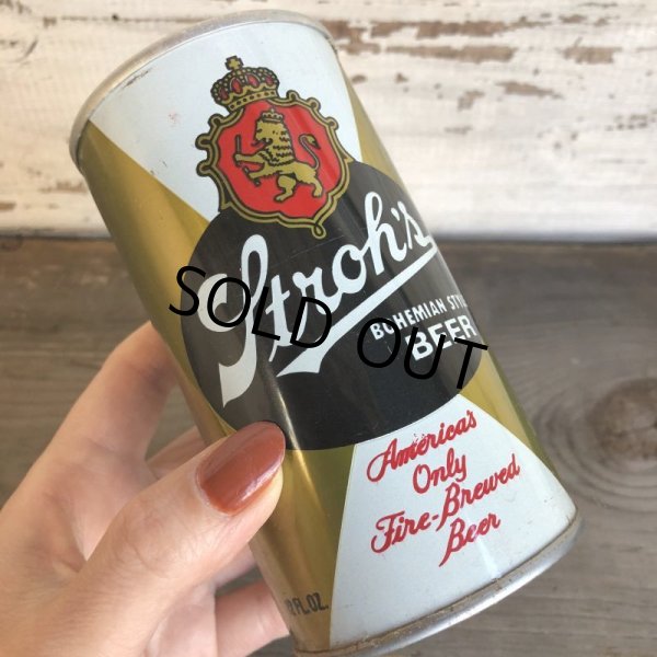 画像1: Vintage Beer Can Stroh's (T554) (1)