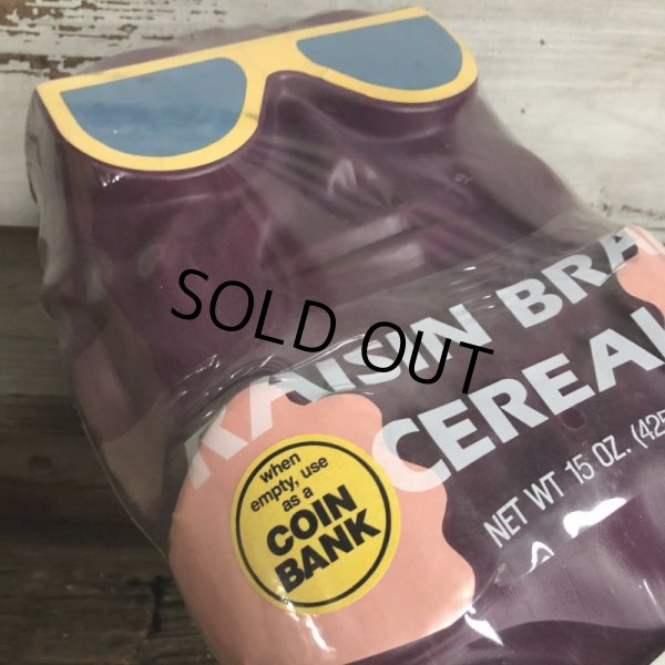 画像6: 80s Vintage Raisin Bran Cereal Coin Bank (T525)  (6)