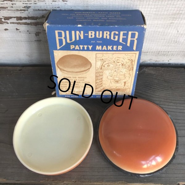 画像8: 70s Vintage BUN-BURGER PATTY MAKER W/Box (T530) (8)