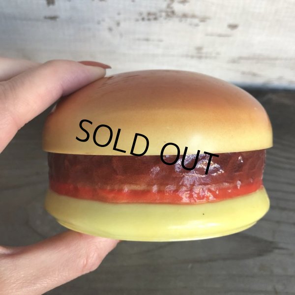 画像5: 70s Vintage Hamburger Plastic Container W/Puzzle (T529) (5)