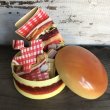 画像2: 70s Vintage Hamburger Plastic Container W/Puzzle (T529) (2)