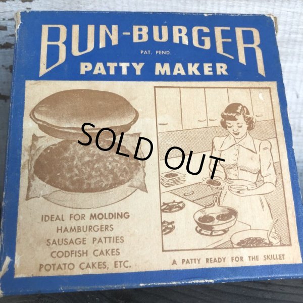 画像7: 70s Vintage BUN-BURGER PATTY MAKER W/Box (T530) (7)