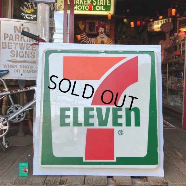 画像1: Vintage 7-ELEVEN Old Logo Store Sign (T531)  (1)