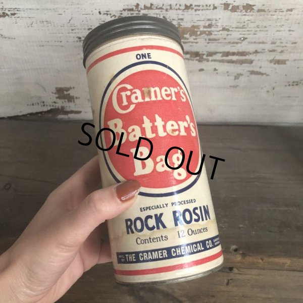 画像8: Vintage Cramer's Batter's Bag Rock Rosin Can (T541)  (8)