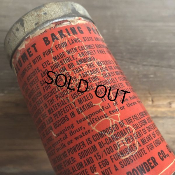 画像6: Vintage Calumet Baking Powder 8oz Can (T534)  (6)