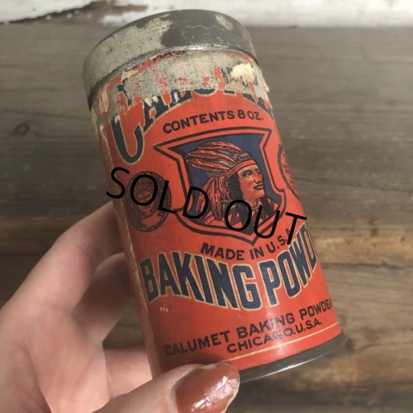 画像8: Vintage Calumet Baking Powder 8oz Can (T534)  (8)