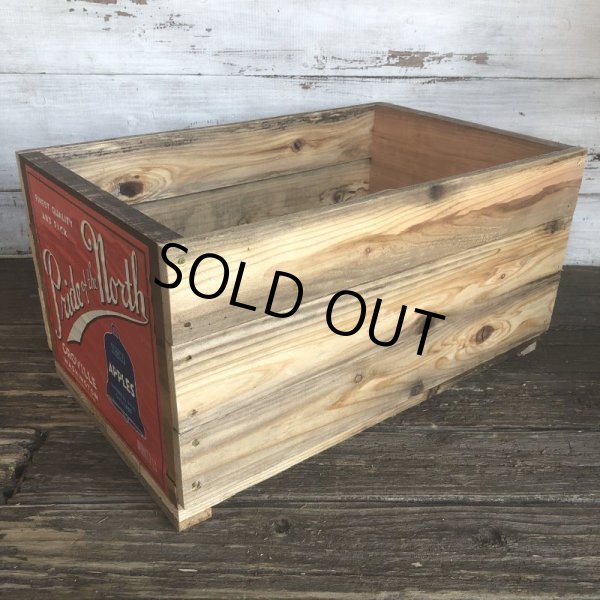 画像3: Vintage Wooden Fruits Crate Box Pride of the North (T548) (3)