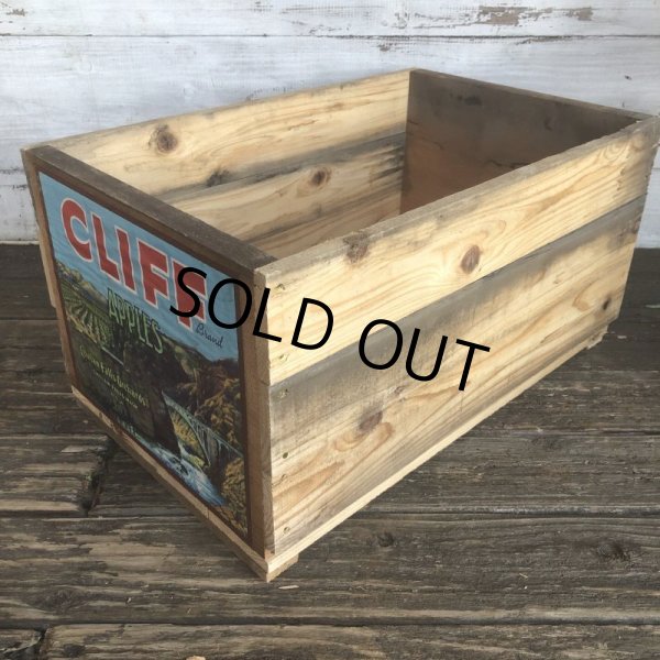 画像3: Vintage Wooden Fruits Crate Box CLIFF (T543) (3)