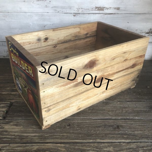 画像3: Vintage Wooden Fruits Crate Box Empire BUILDER (T550) (3)