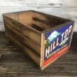 画像2: Vintage Wooden Fruits Crate Box HILL TOP (T545) (2)