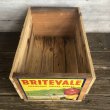 画像2: Vintage Wooden Fruits Crate Box BRITEVALE (T555) (2)